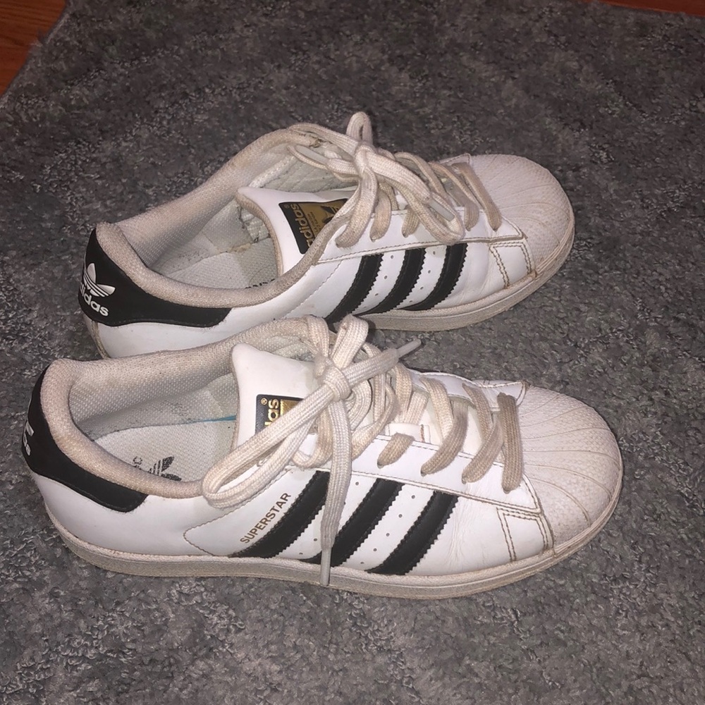 Adidas SuperStars Black Stripe